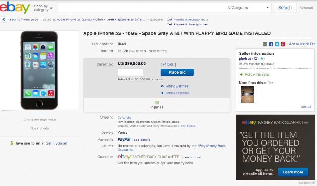 ebay page