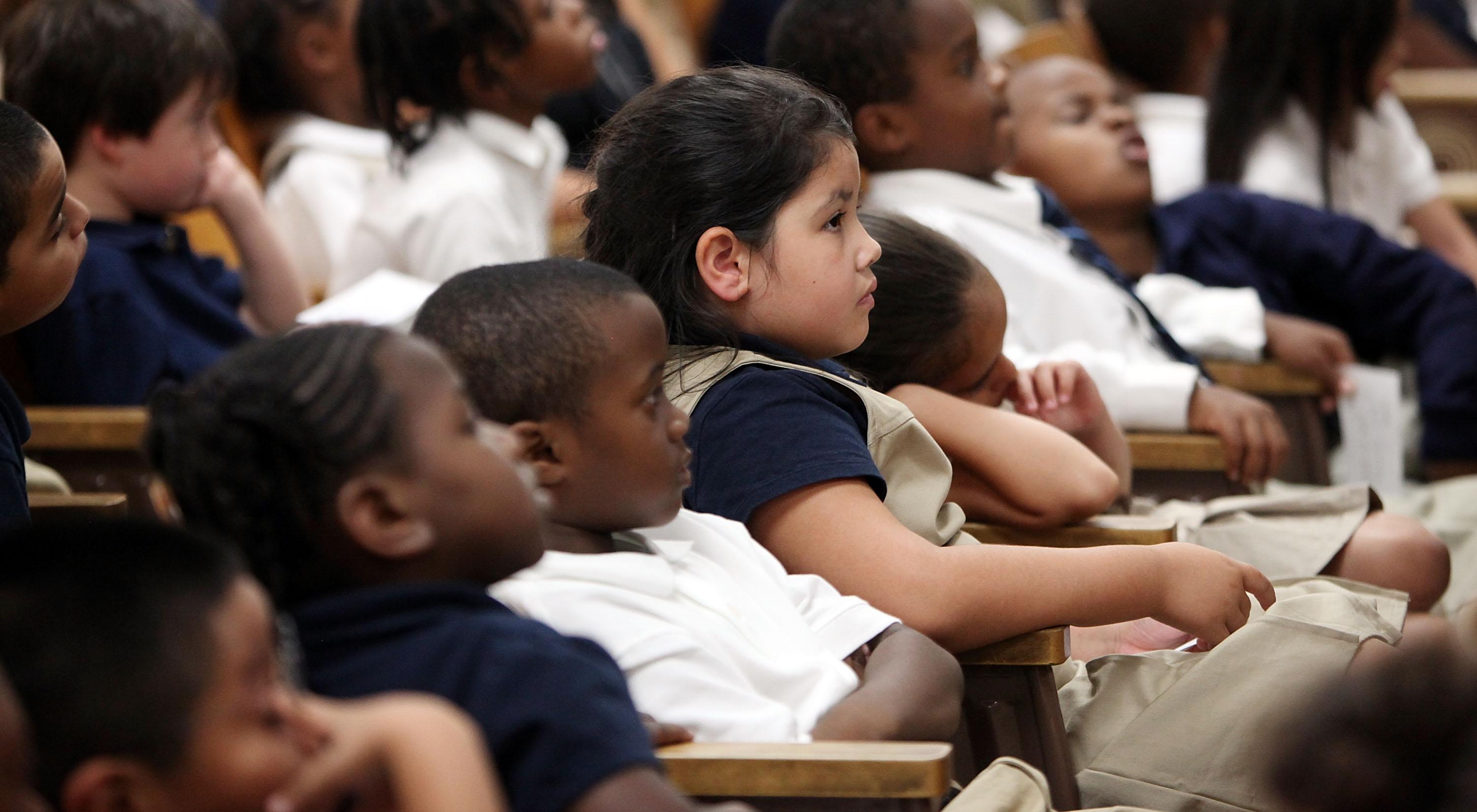 Sec. Of State Clinton Speaks To Students At A New York Charter School