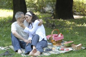 Couple on a picnic