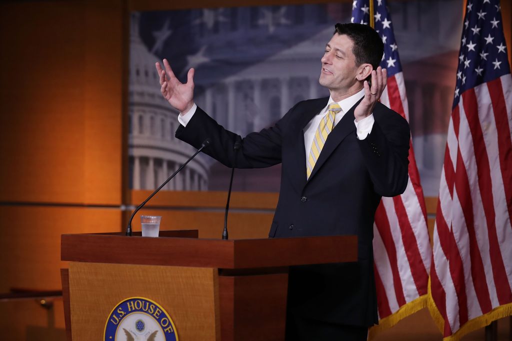Speaker Paul Ryan Holds Weekly Press Briefing At The Capitol