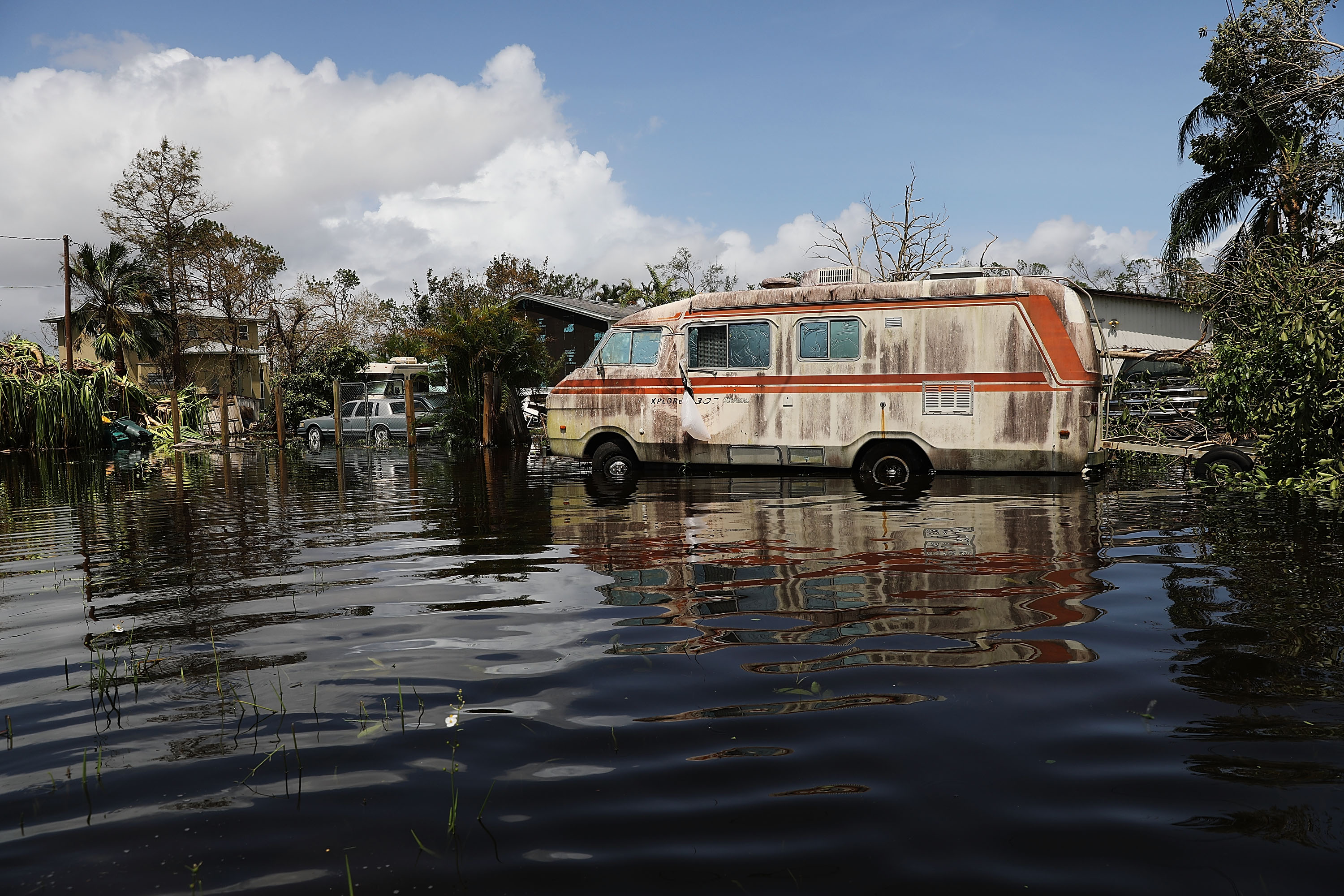 Powerful Hurricane Irma Slams Into Florida