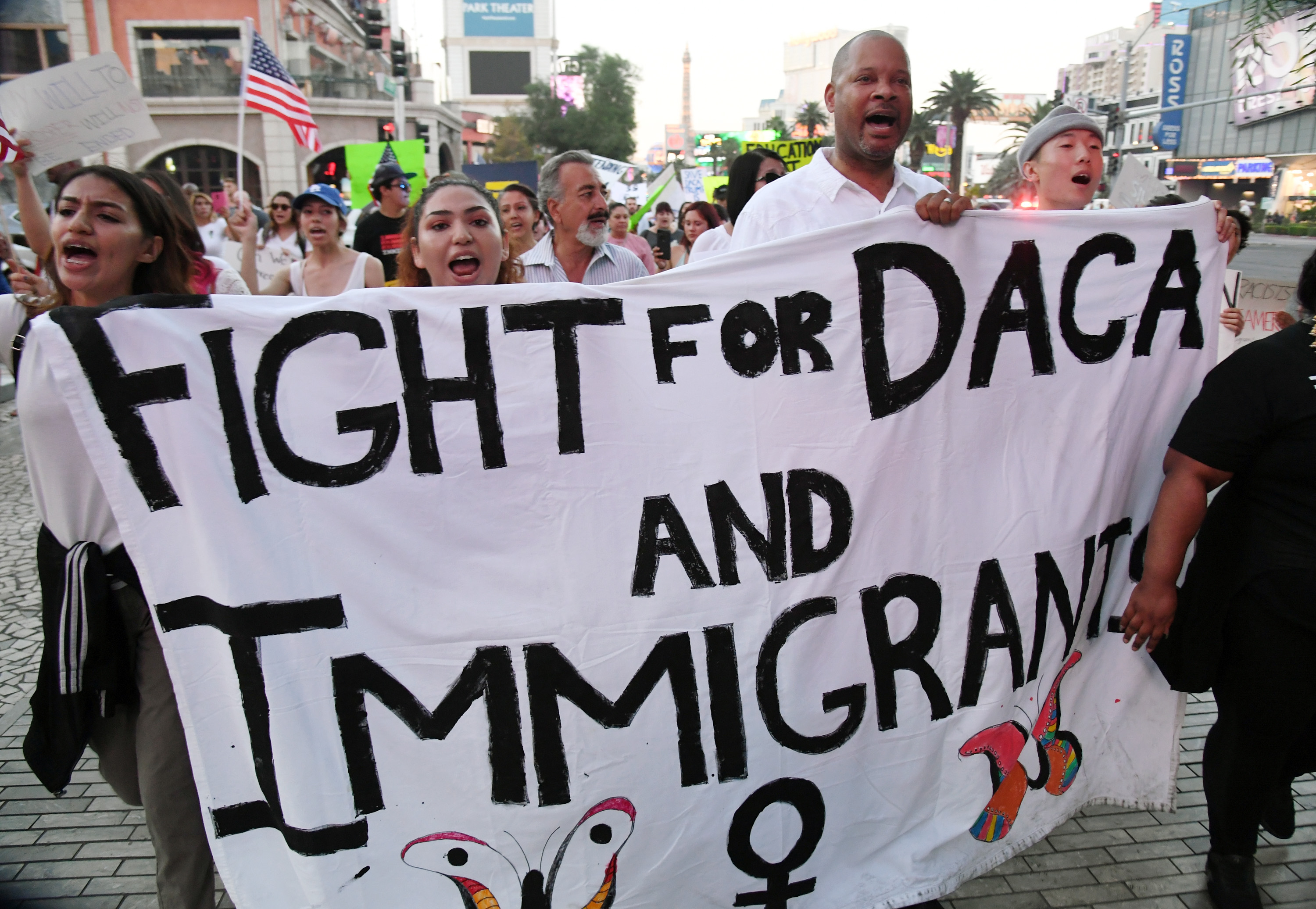 Hundreds Join 'Defend DACA' March In Las Vegas