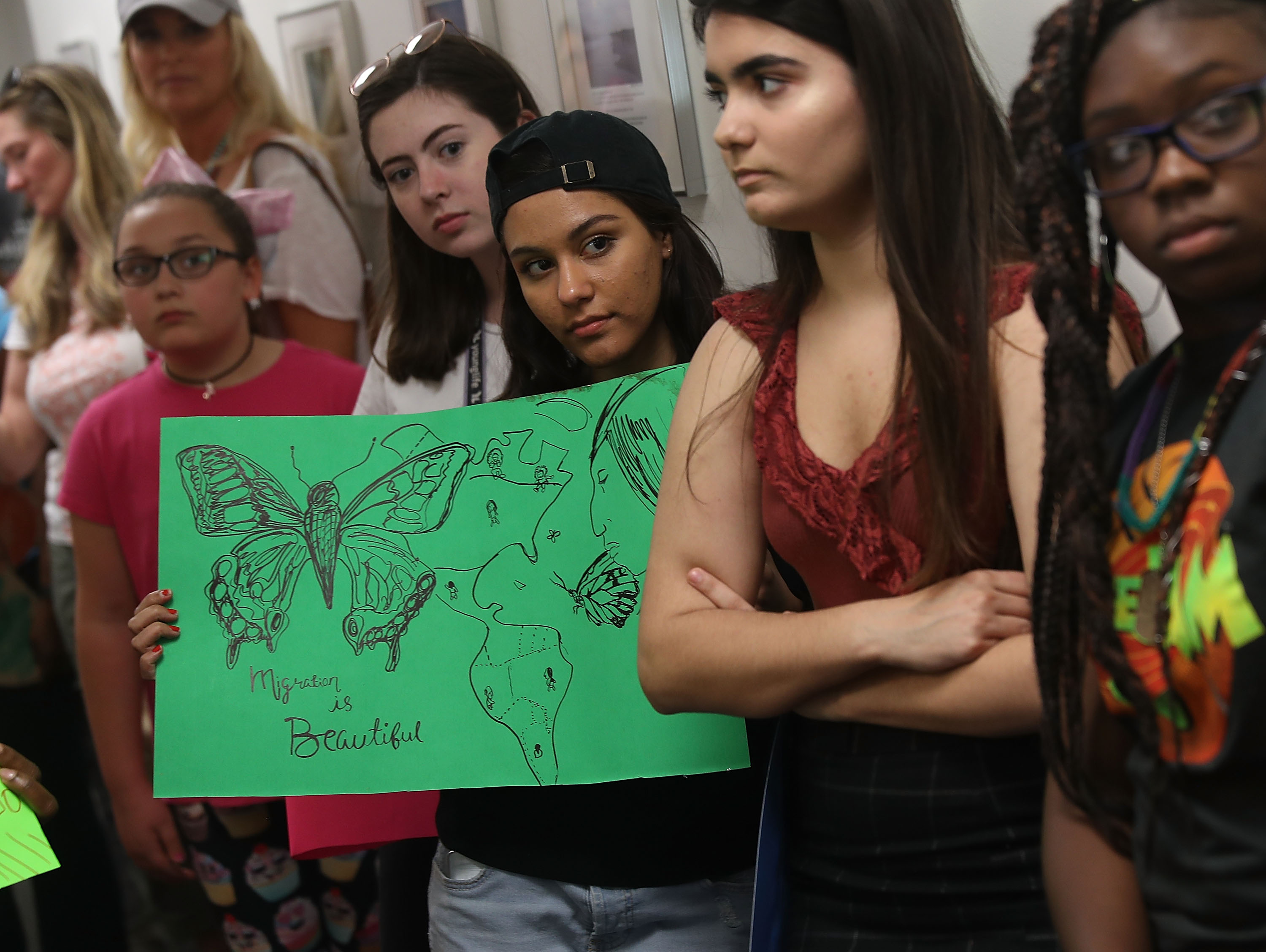Activists Rally At Florida Office Of Sen. Bill Nelson In Support Of Immigrants