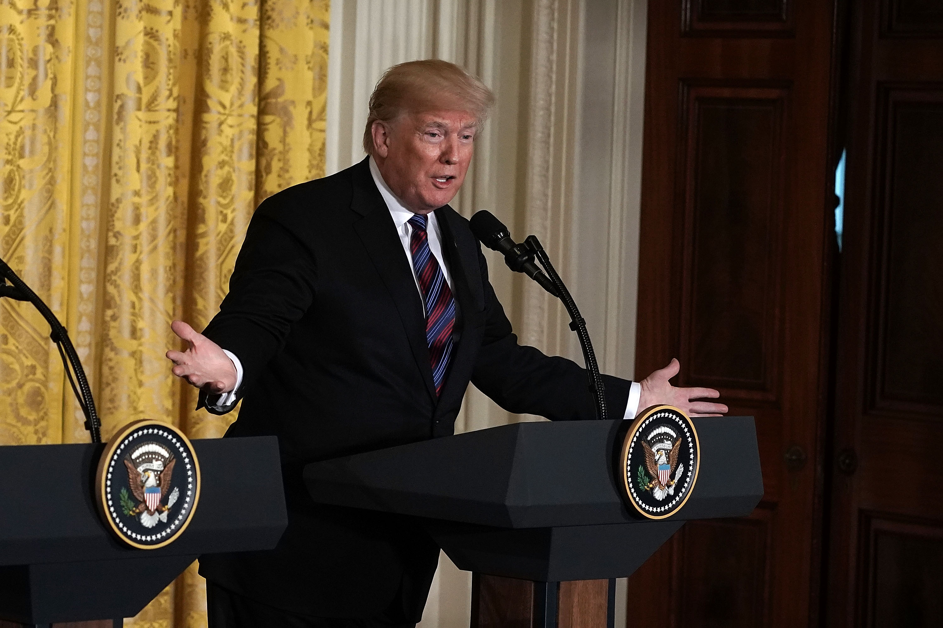 Trump Holds Joint Press Conf. With Estonian, Latvian And Lithuanian Leaders