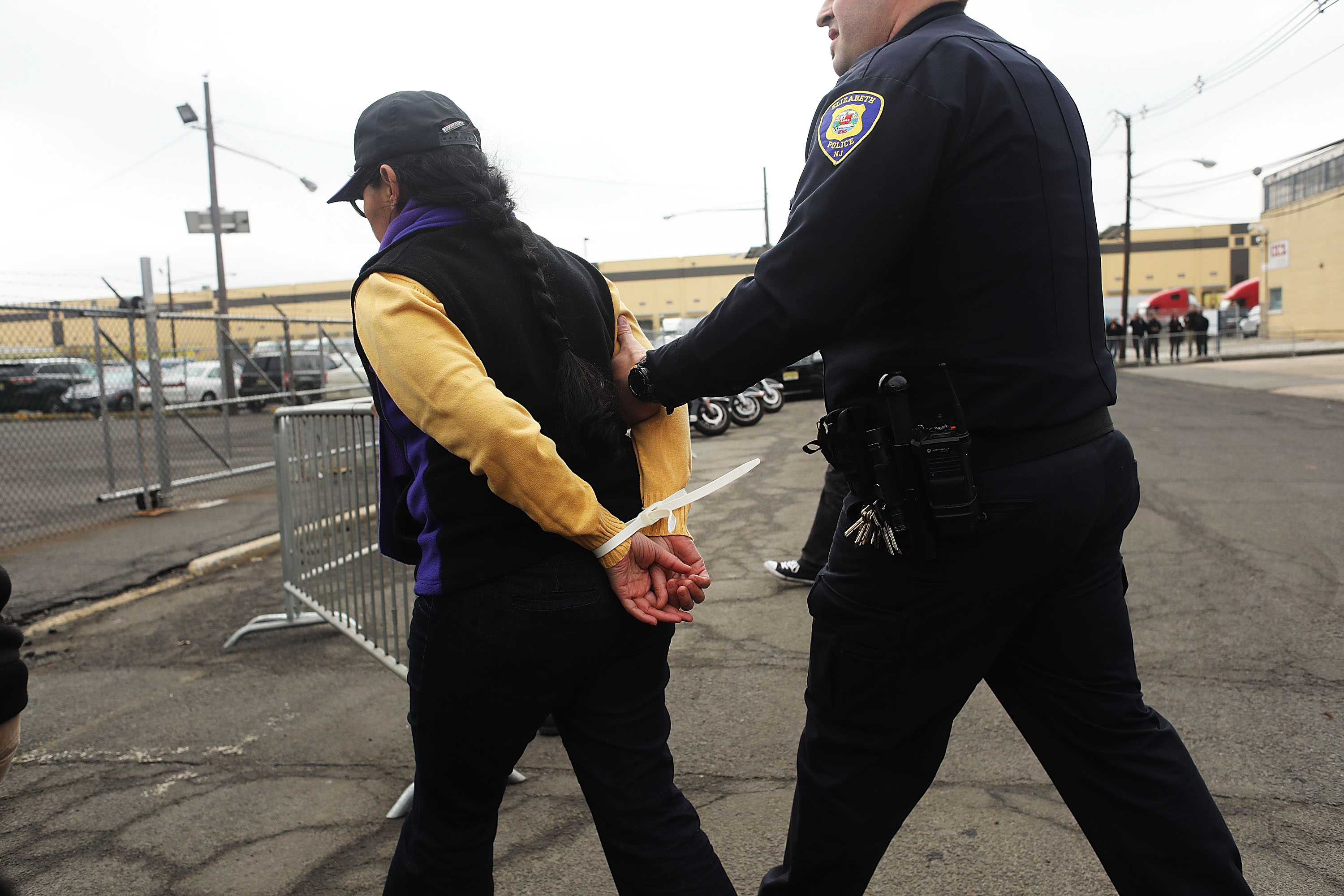 Immigration Activists Protest At ICE Detention Center In New Jersey