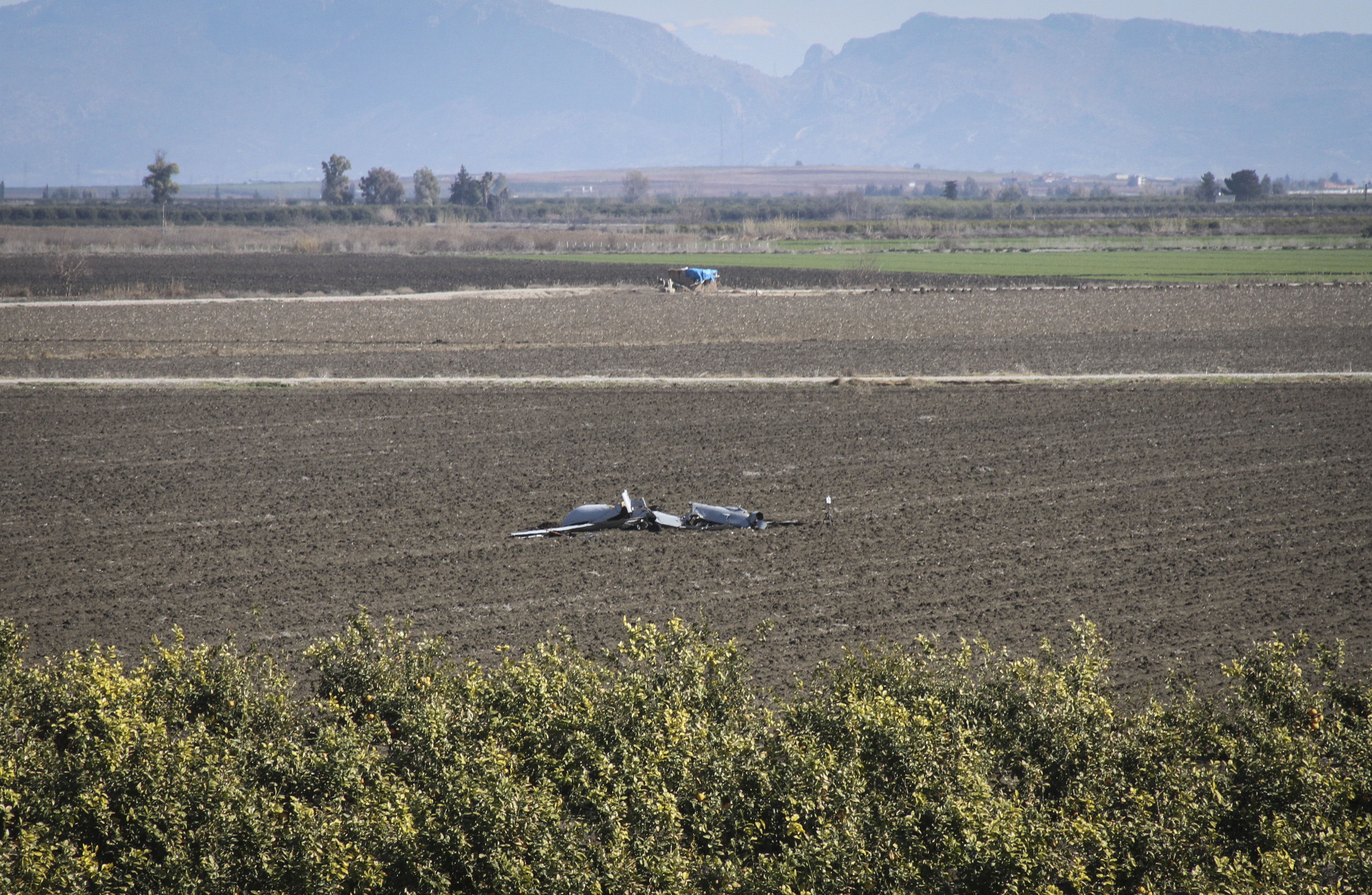 US drone crashes in a field in Turkey's Adana