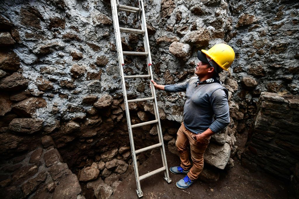 MEXICO-ARCHAEOLOGY-PYRAMID-SUBSTRUCTURE