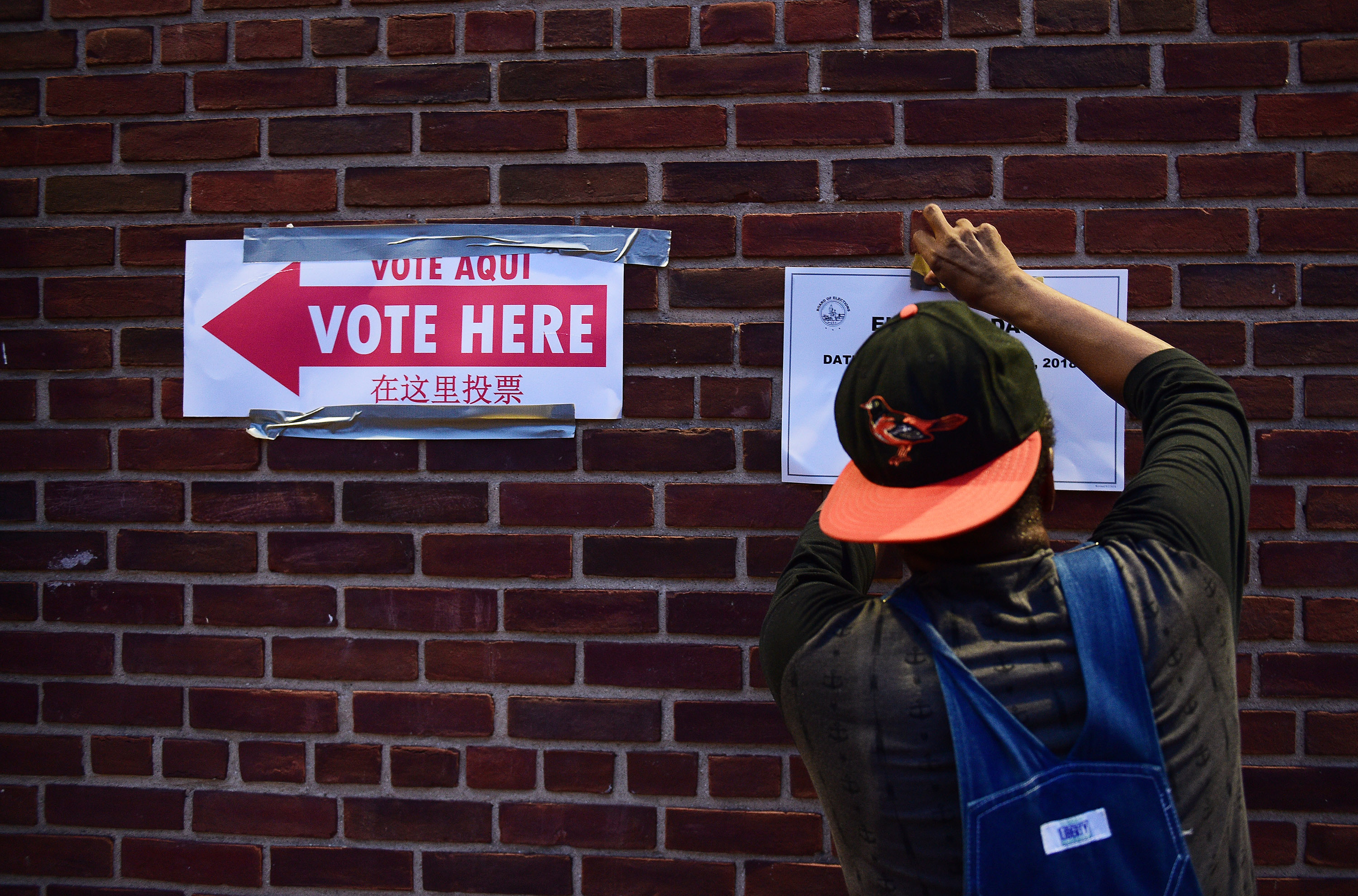 WASHINGTON, DC - NOVEMBER 6: D.C. Volunteer James Johnson, 62,