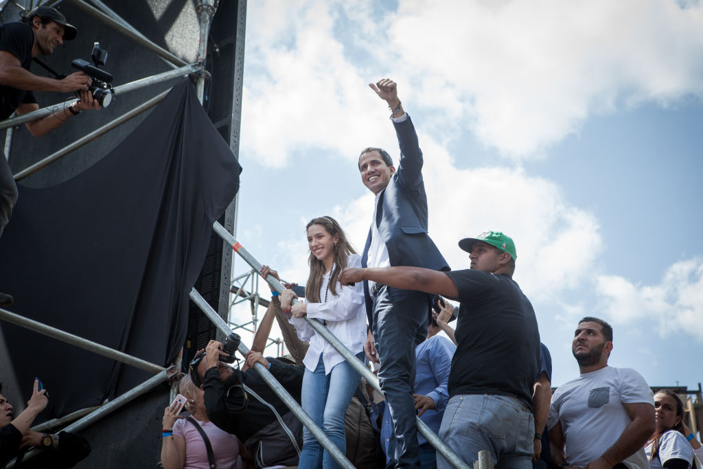 Demonstration To Support Self-proclaimed Interim President Of Venezuela