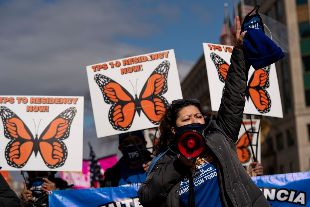 TPS Families March In Washington Urging Congress To Pass Immigration Legislation