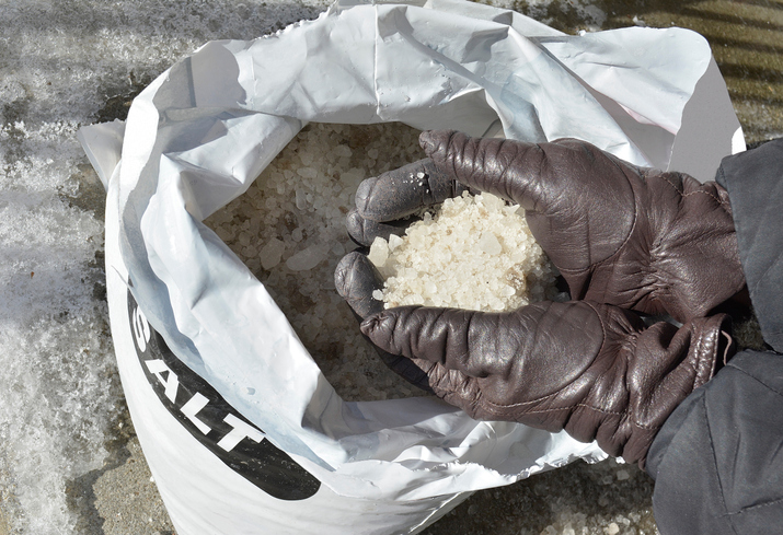Nature, Spreading Salt on Ice.